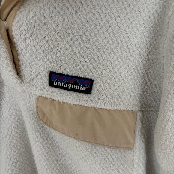 Patagonia Cream fleece pullover Jacket Cozy - Picture 8 of 10